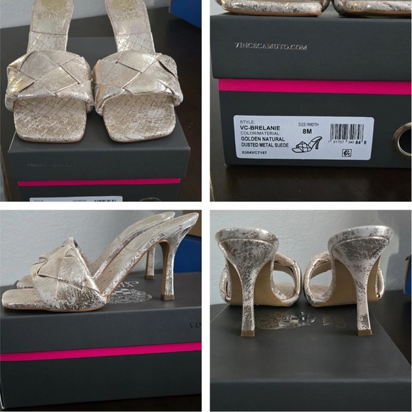 Vince Camuto Women's Metallic Gold Heels - Picture 1 of 1